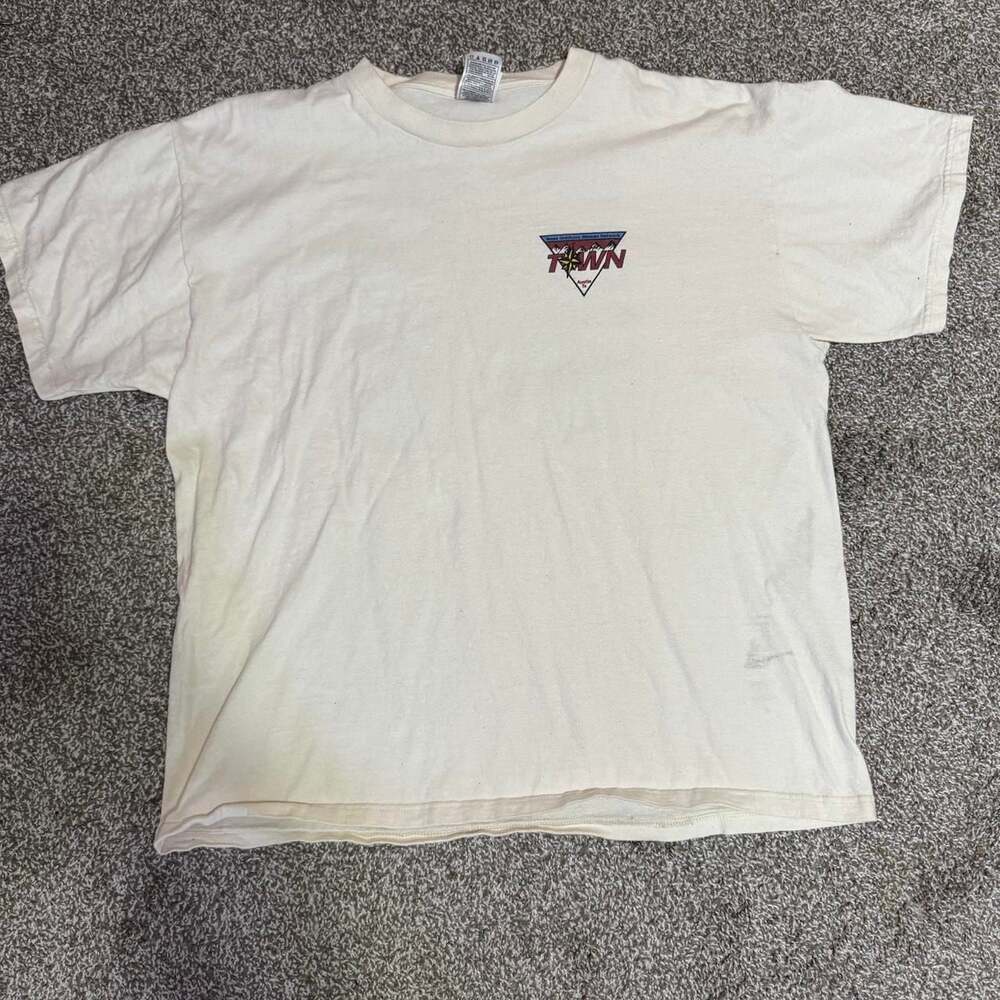 Vintage Texas Outdoors Woman Network T-Shirt, Austin TX, Size XL - Kayak Graphic
